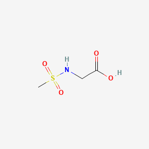 N-(Methylsulfonyl)glycine chemical structure (CAS 35688-18-7)