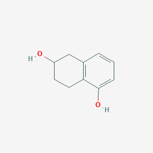 5,6,7,8-Tetrahydronaphthalene-1,6-diol chemical structure (CAS 35697-11-1)