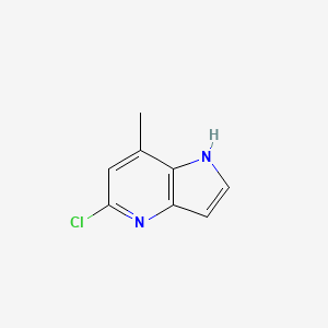 5-Chloro-7-methyl-1H-pyrrolo[3,2-b]pyridine chemical structure (CAS 357263-43-5)
