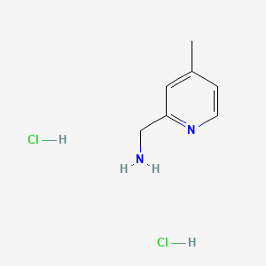 (4-Methylpyridin-2-yl)methanamine dihydrochloride chemical structure (CAS 357287-88-8)