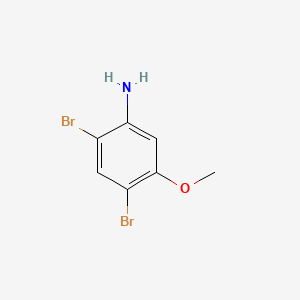 2,4-Dibromo-5-methoxyaniline chemical structure (CAS 35736-52-8)