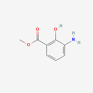 Methyl 3-amino-2-hydroxybenzoate chemical structure (CAS 35748-34-6)