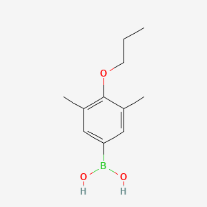(3,5-Dimethyl-4-propoxyphenyl)boronic acid chemical structure (CAS 357611-51-9)