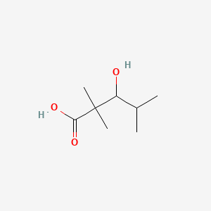 3-Hydroxy-2,2,4-trimethylpentanoic acid chemical structure (CAS 35763-45-2)