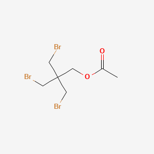 3-Bromo-2,2-bis(bromomethyl)propyl acetate chemical structure (CAS 3580-97-0)