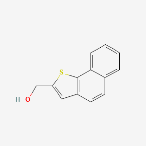 Naphtho[1,2-b]thiophen-2-ylmethanol chemical structure (CAS 35813-68-4)