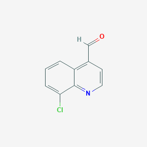 8-Chloroquinoline-4-carbaldehyde chemical structure (CAS 35839-88-4)