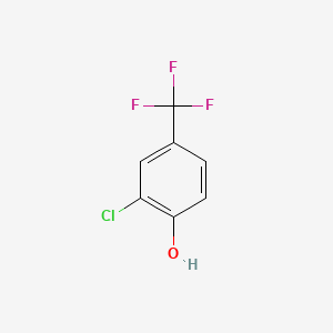 2-Chloro-4-(trifuloromethyl)phenol chemical structure (CAS 35852-58-5)