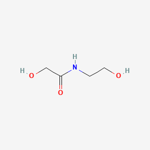 2-Hydroxy-N-(2-hydroxyethyl)acetamide chemical structure (CAS 3586-25-2)