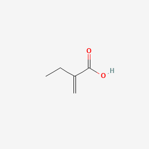 2-Methylenebutanoic acid chemical structure (CAS 3586-58-1)