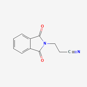 3-(1,3-Dioxoisoindolin-2-yl)propanenitrile chemical structure (CAS 3589-45-5)