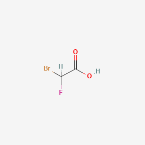 Bromofluoroacetic Acid chemical structure (CAS 359-25-1)
