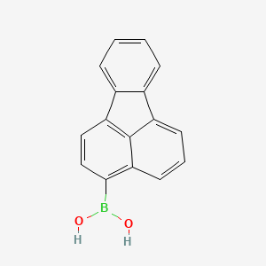 Fluoranthen-3-ylboronic acid chemical structure (CAS 359012-63-8)