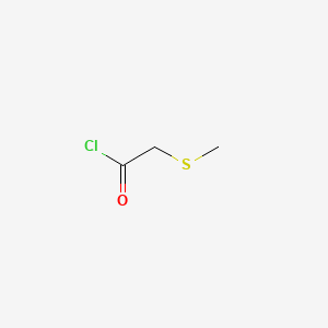 2-(Methylthio)acetyl chloride chemical structure (CAS 35928-65-5)