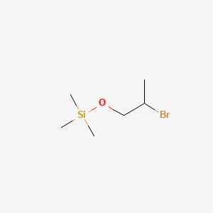 (2-Bromopropoxy)trimethylsilane chemical structure (CAS 35952-69-3)