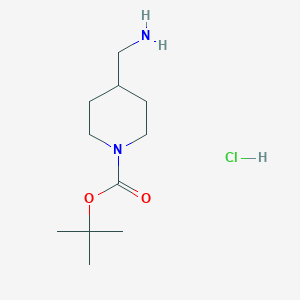 1-Boc-4-(Aminomethyl)piperidine hydrochloride chemical structure (CAS 359629-16-6)