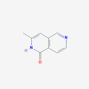 3-Methyl-2,6-naphthyridin-1(2H)-one chemical structure (CAS 35968-86-6)