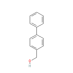 [1,1'-Biphenyl]-4-ylmethanol chemical structure (CAS 3597-91-9)