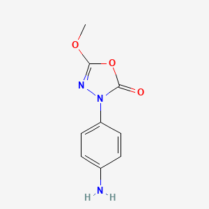 3-(4-Aminophenyl)-5-methoxy-1,3,4-oxadiazol-2(3H)-one chemical structure (CAS 359714-40-2)