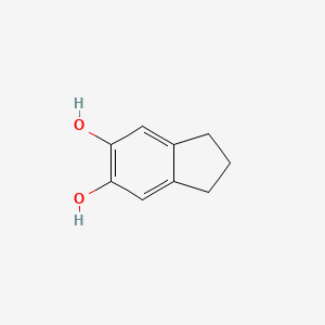 2,3-Dihydro-1H-indene-5,6-diol chemical structure (CAS 3598-20-7)