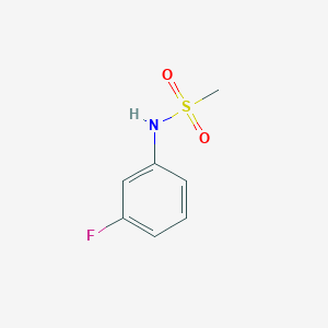 N-(3-Fluorophenyl)methanesulfonamide chemical structure (CAS 35980-20-2)
