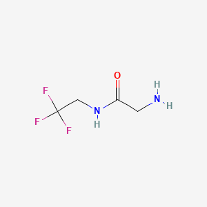 2-Amino-N-(2,2,2-trifluoroethyl)acetamide chemical structure (CAS 359821-38-8)