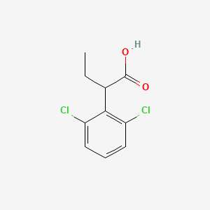 2-(2,6-Dichlorophenyl)butanoic acid chemical structure (CAS 359828-69-6)