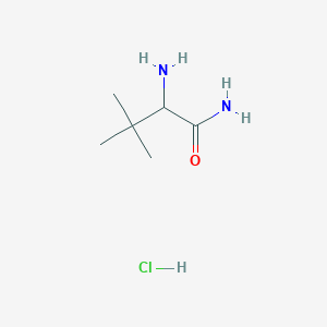 2-Amino-3,3-dimethylbutanamide hydrochloride chemical structure (CAS 359844-68-1)