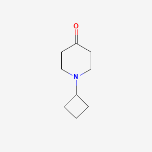 1-Cyclobutylpiperidin-4-one chemical structure (CAS 359880-05-0)