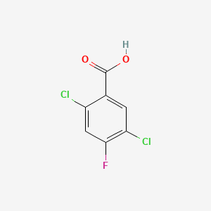 2,5-Dichloro-4-fluorobenzoic acid chemical structure (CAS 35989-28-7)