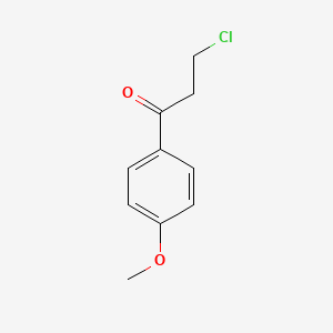 3-Chloro-1-(4-methoxyphenyl)propan-1-one chemical structure (CAS 35999-20-3)