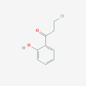 3-Chloro-1-(2-hydroxyphenyl)propan-1-one chemical structure (CAS 35999-21-4)