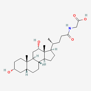 Glycodeoxycholic acid chemical structure (CAS 360-65-6)