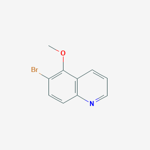 6-Bromo-5-methoxyquinoline chemical structure (CAS 36022-95-4)