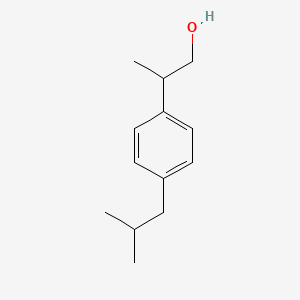 2-(4-Isobutylphenyl)propan-1-ol chemical structure (CAS 36039-36-8)