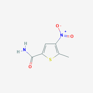 5-Methyl-4-nitrothiophene-2-carboxamide chemical structure (CAS 36050-10-9)