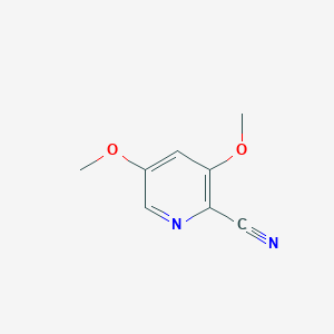 3,5-Dimethoxypicolinonitrile chemical structure (CAS 36057-45-1)