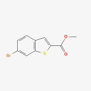 Methyl 6-bromobenzo[b]thiophene-2-carboxylate chemical structure (CAS 360576-01-8)