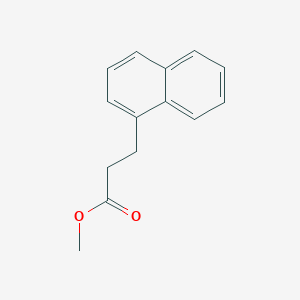 Methyl 3-(naphthalen-1-yl)propanoate chemical structure (CAS 36060-99-8)