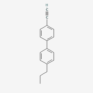 4-Ethynyl-4'-propyl-1,1'-biphenyl chemical structure (CAS 360768-57-6)