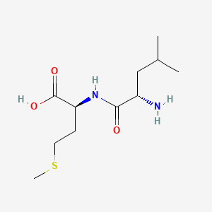 (S)-2-((S)-2-Amino-4-methylpentanamido)-4-(methylthio)butanoic acid chemical structure (CAS 36077-39-1)
