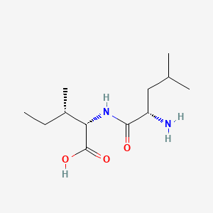 L-Leucyl-L-isoleucine chemical structure (CAS 36077-41-5)