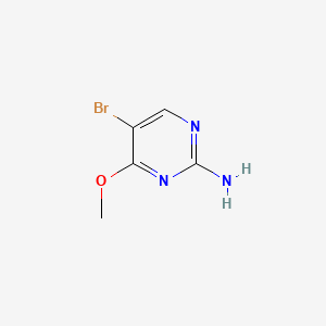 2-Amino-5-bromo-4-methoxypyrimidine chemical structure (CAS 36082-45-8)