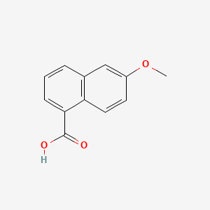 6-Methoxy-1-naphthoic acid chemical structure (CAS 36112-61-5)