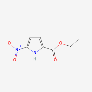 Ethyl 5-nitro-1H-pyrrole-2-carboxylate chemical structure (CAS 36131-46-1)