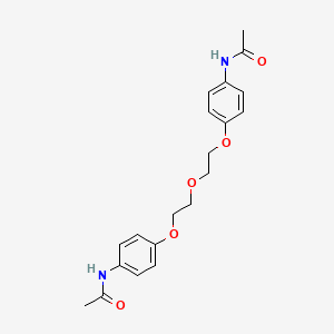 N,N'-(((oxybis(ethane-2,1-diyl))bis(oxy))bis(4,1-phenylene))diacetamide chemical structure (CAS 36141-82-9)