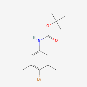 tert-Butyl (4-bromo-3,5-dimethylphenyl)carbamate chemical structure (CAS 361436-27-3)