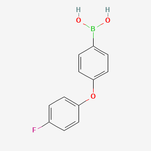 (4-(4-Fluorophenoxy)phenyl)boronic acid chemical structure (CAS 361437-00-5)