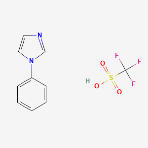 1-Phenyl-1H-imidazole trifluoromethanesulfonate chemical structure (CAS 361447-81-6)