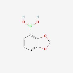 Benzo[d][1,3]dioxol-4-ylboronic acid chemical structure (CAS 361456-68-0)
